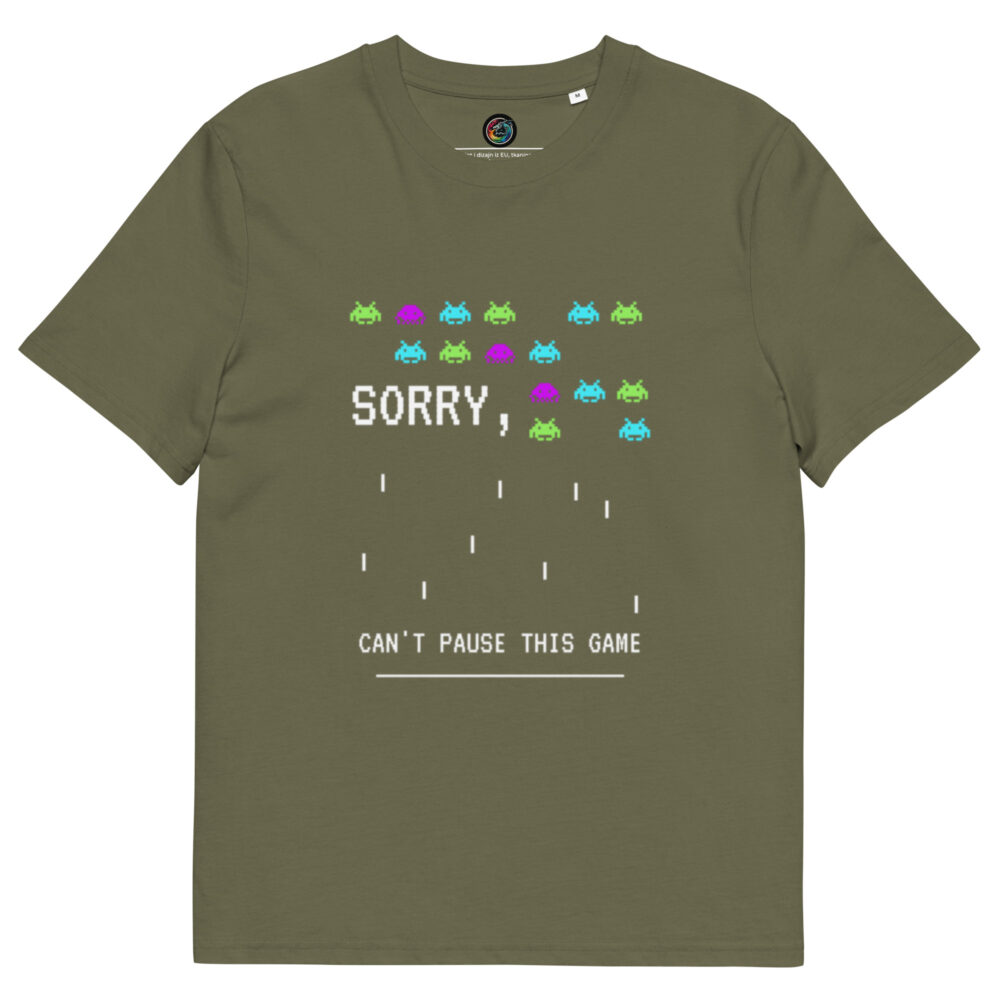 Kratka majica “Sorry, can't pause this game”- organski pamuk - Slika 7