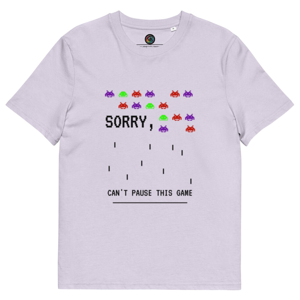 Kratka majica “Sorry, can't pause this game”- organski pamuk - Slika 14