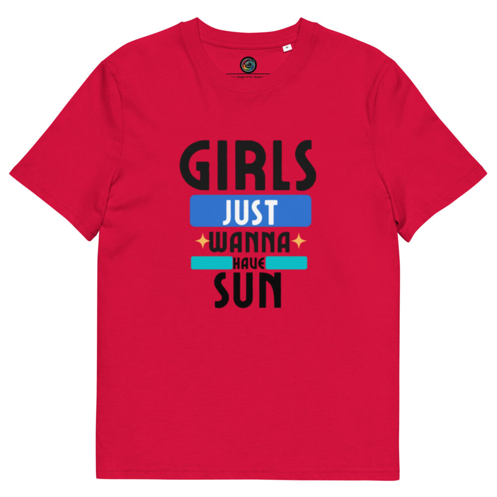 Kratka majica “Girls just wanna have sun” – organski pamuk - Slika 9