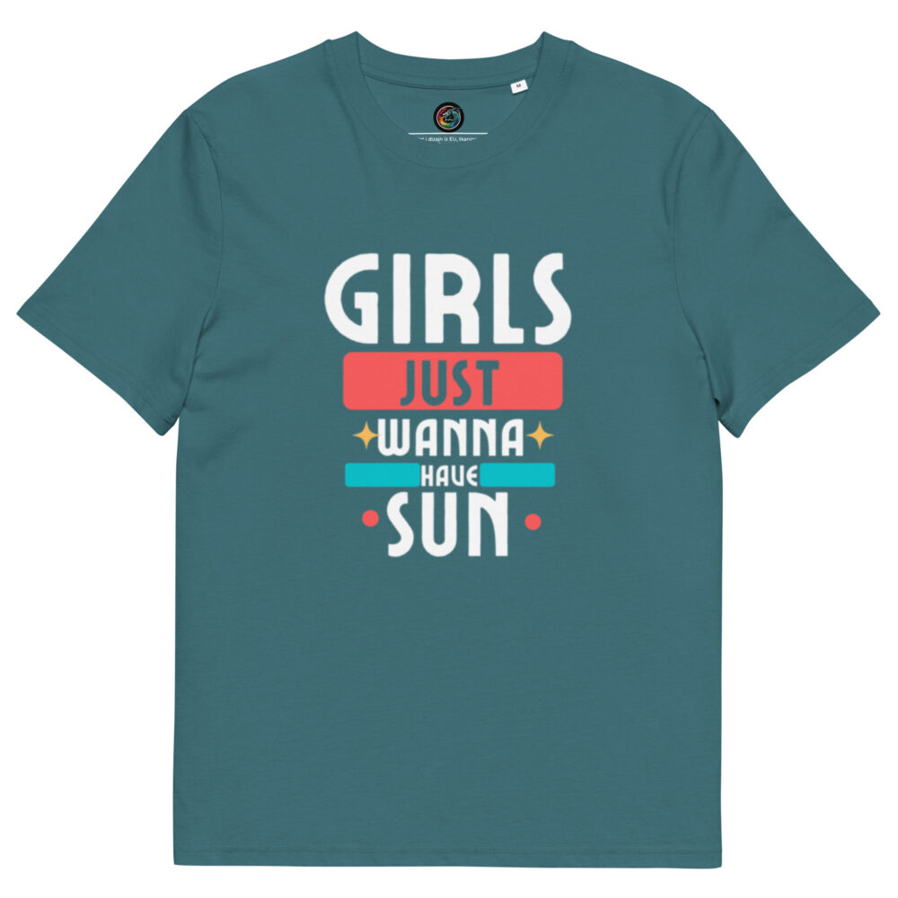 Kratka majica “Girls just wanna have sun” – organski pamuk - Slika 6