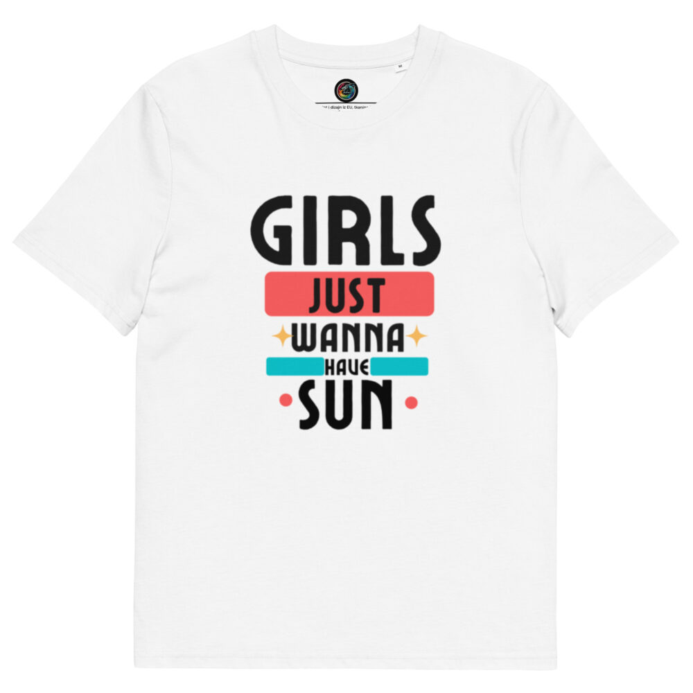 Kratka majica “Girls just wanna have sun” – organski pamuk - Slika 10