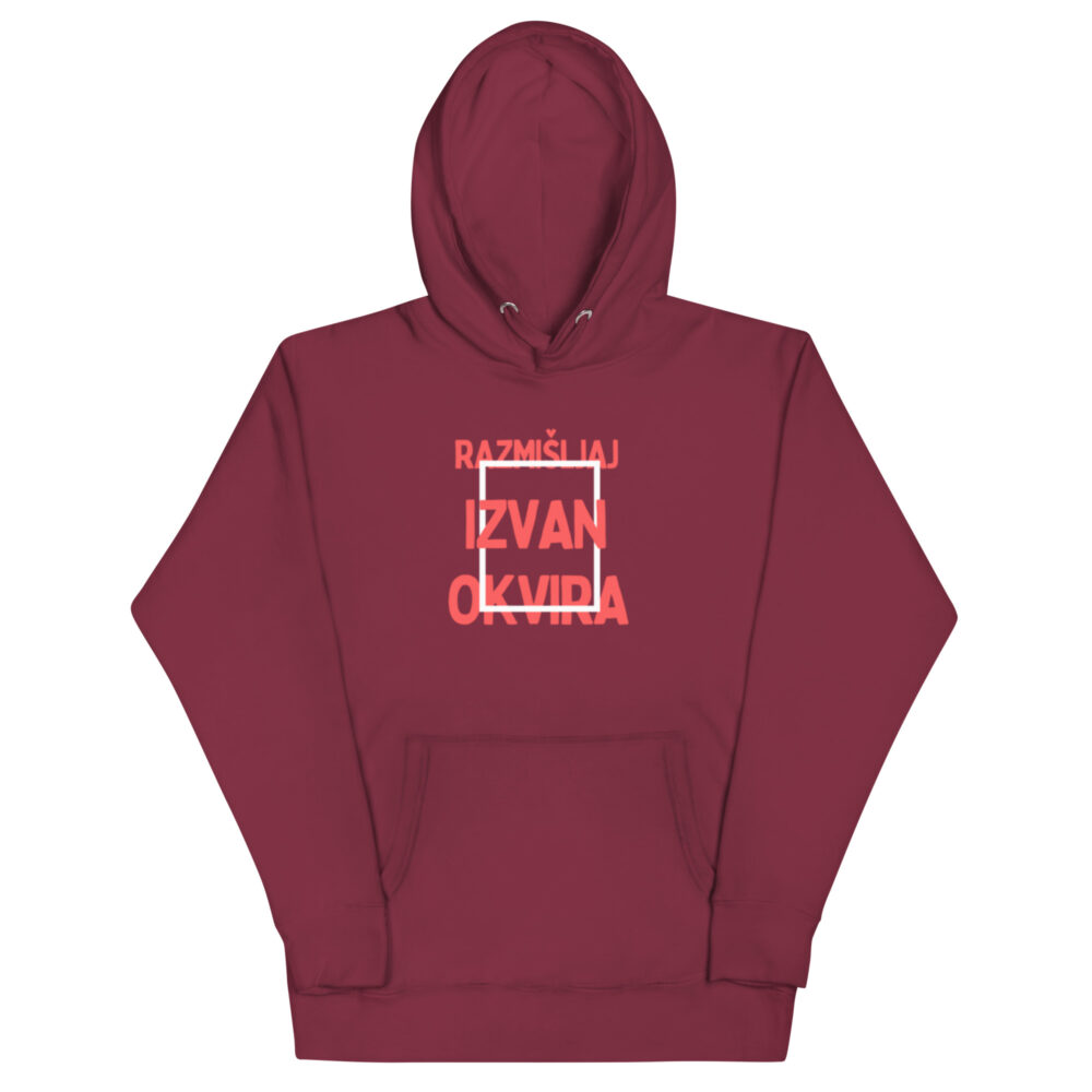 Hoodie Razmišljaj izvan okvira" - Slika 4