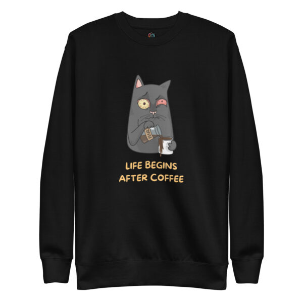 Dugačka majica  "Life begins after coffee"