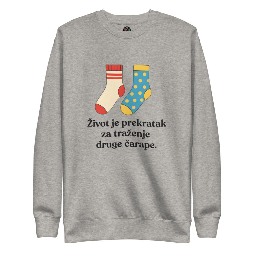 Dugačka majica “Život je prekratak za traženje druge čarape" - Slika 9