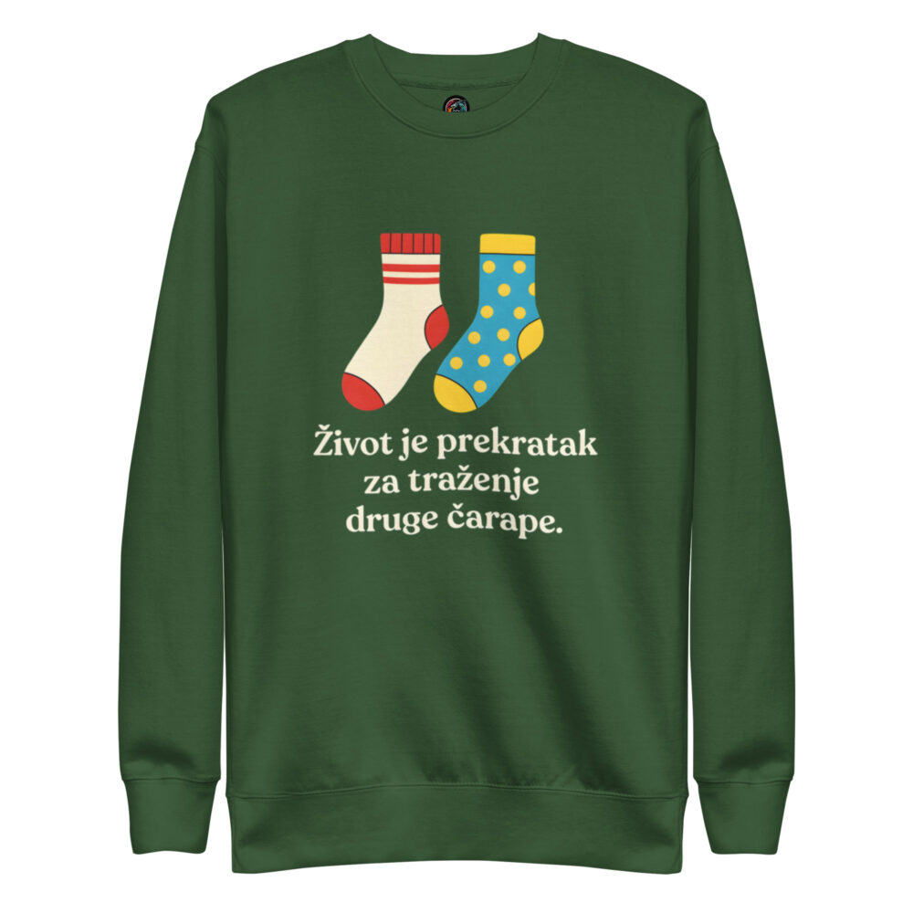 Dugačka majica “Život je prekratak za traženje druge čarape" - Slika 6