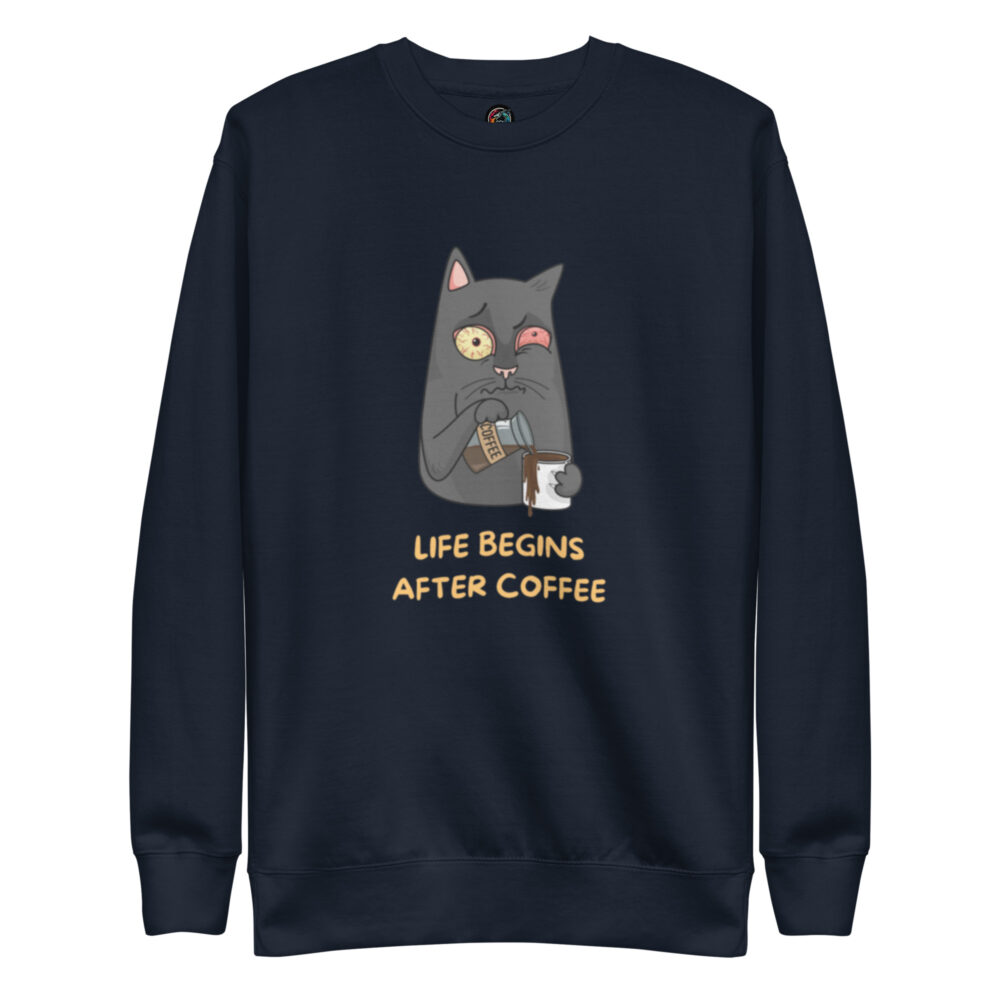 Dugačka majica  "Life begins after coffee" - Slika 2