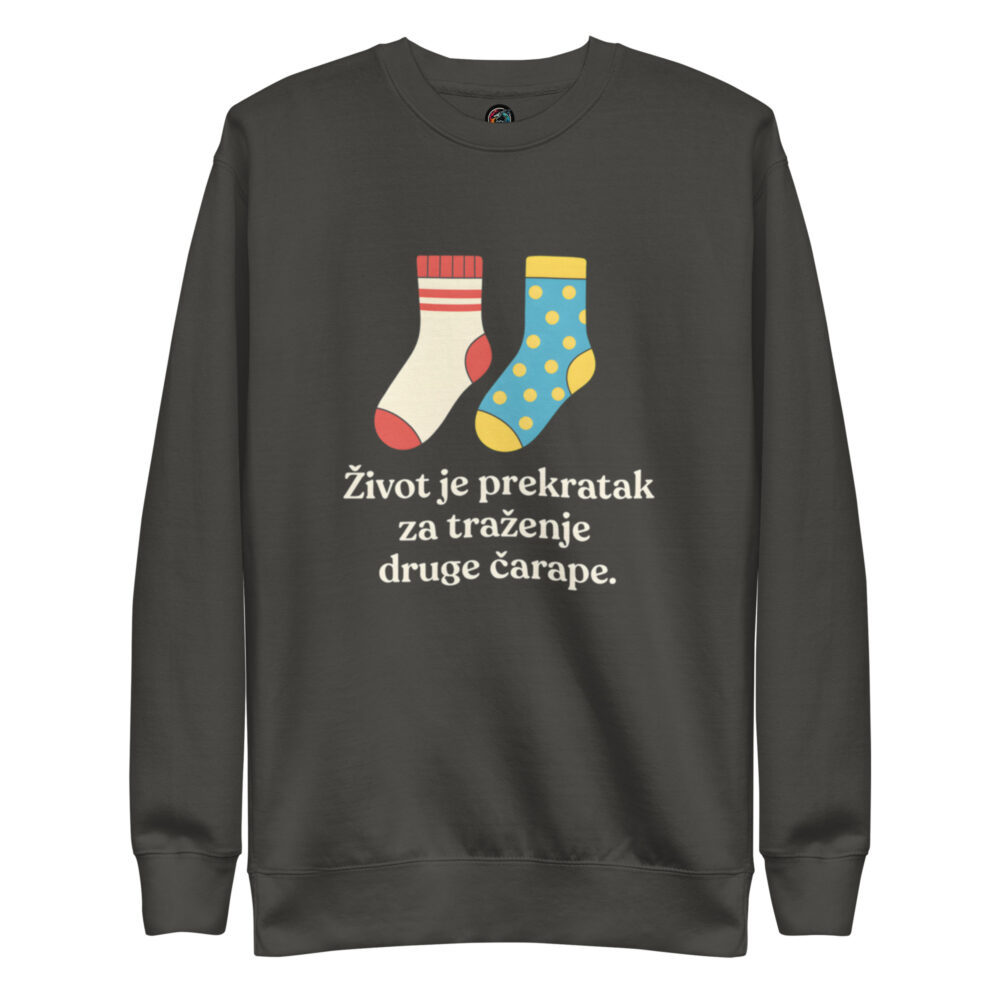 Dugačka majica “Život je prekratak za traženje druge čarape" - Slika 5