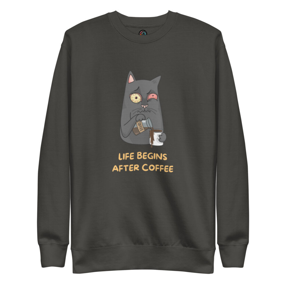 Dugačka majica  "Life begins after coffee" - Slika 5
