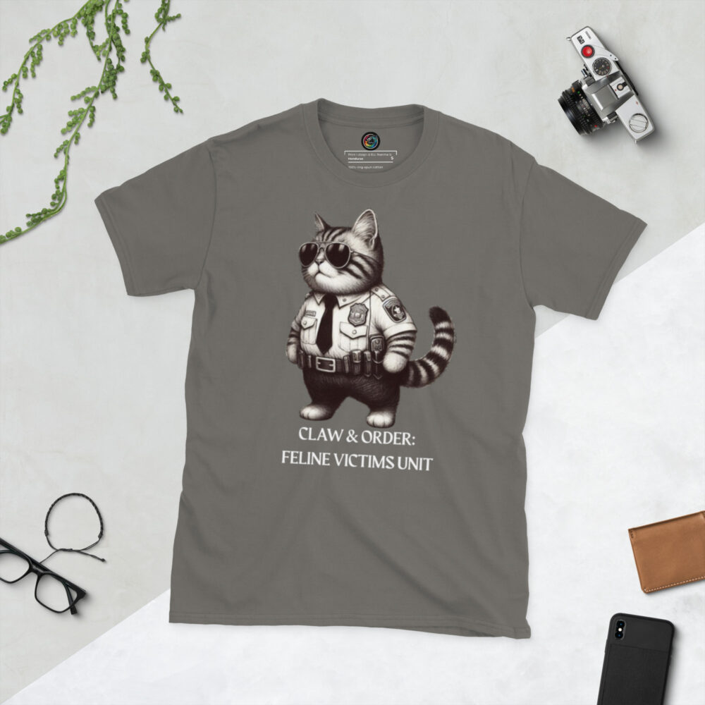 Kratka majica  "Claw & order: Feline victims unit" - Slika 6