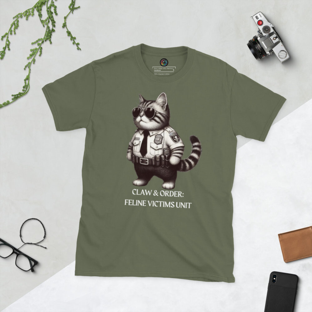 Kratka majica  "Claw & order: Feline victims unit" - Slika 5