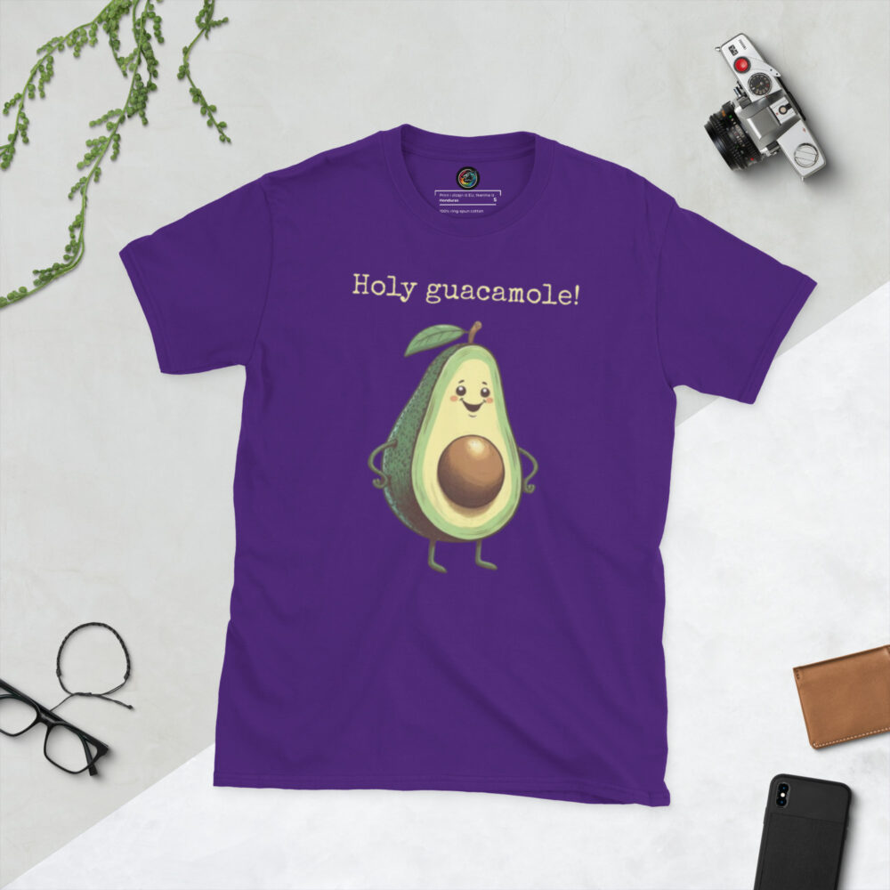 Kratka majica s natpisom "Holy guacamole!" - Slika 4