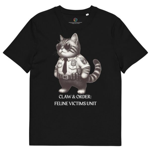 Kratka majica  "Claw & order: Feline victims unit" - organski pamuk