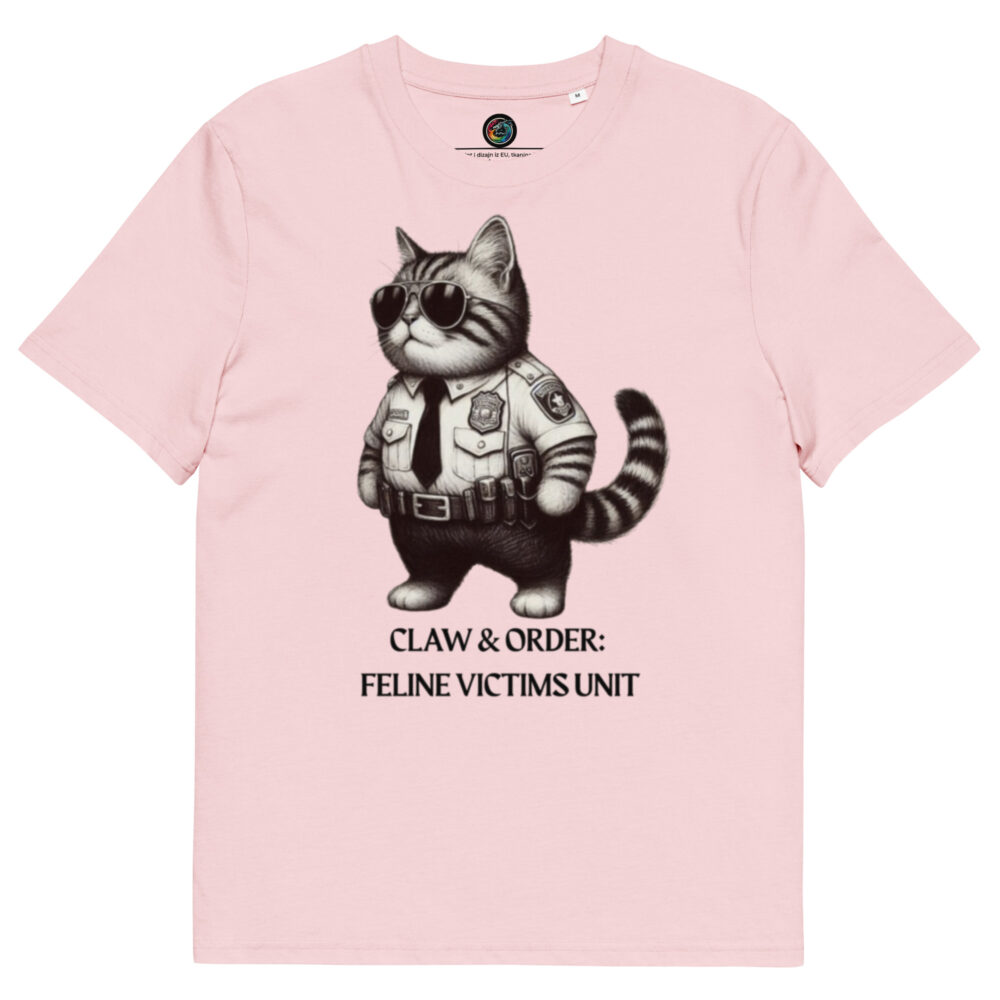Kratka majica  "Claw & order: Feline victims unit" - organski pamuk - Slika 14