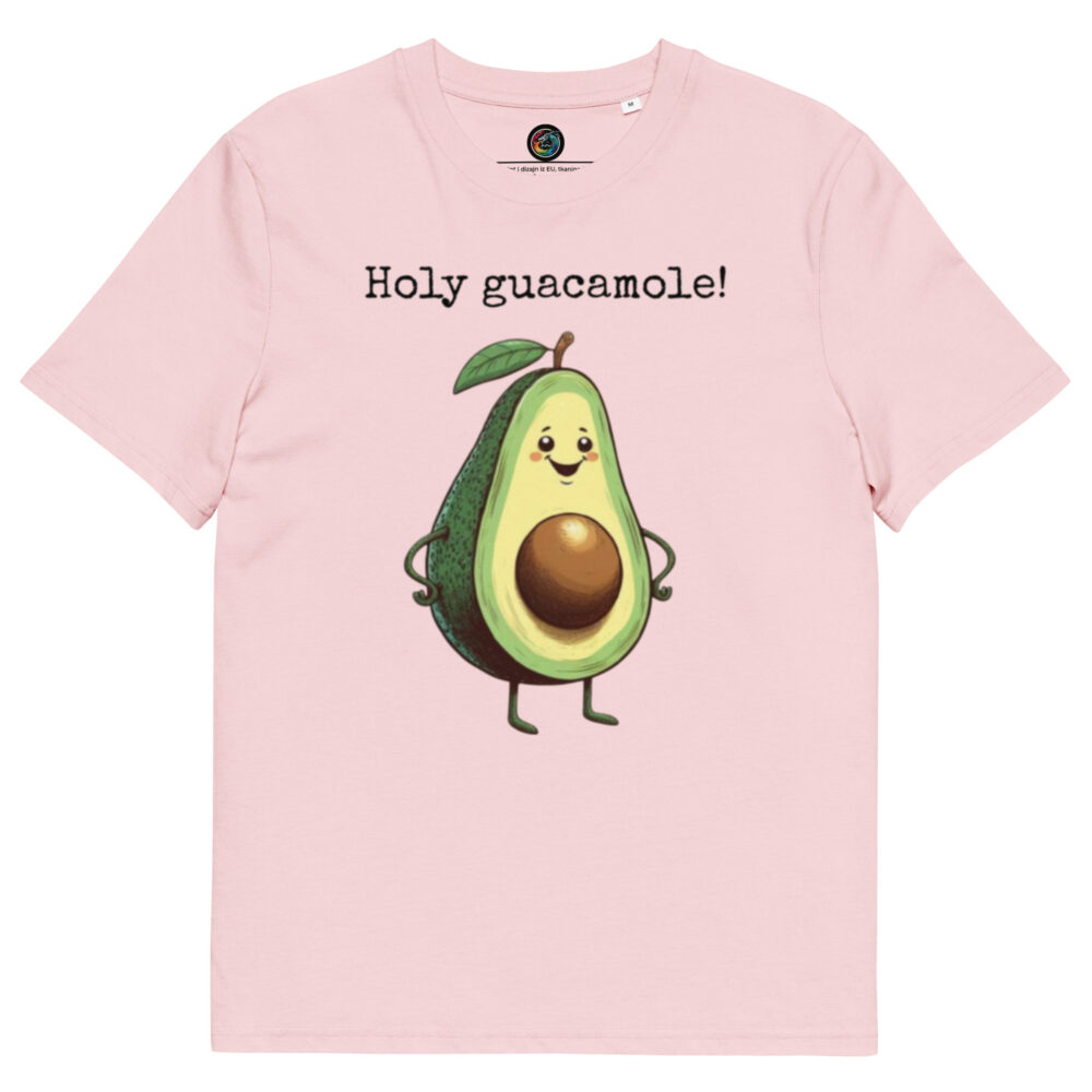 Kratka majica s natpisom "Holy guacamole" - organski pamuk - Slika 14