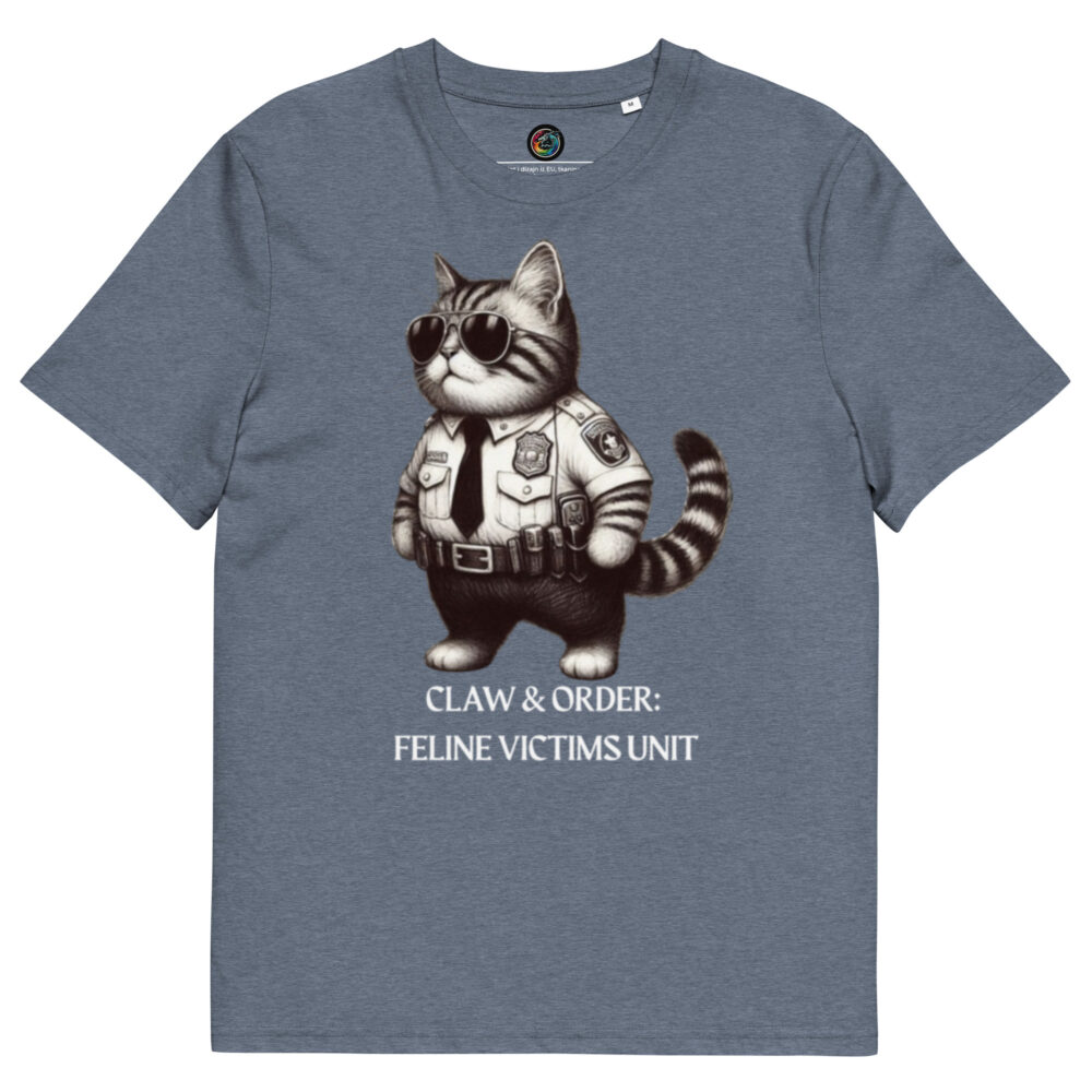 Kratka majica  "Claw & order: Feline victims unit" - organski pamuk - Slika 8