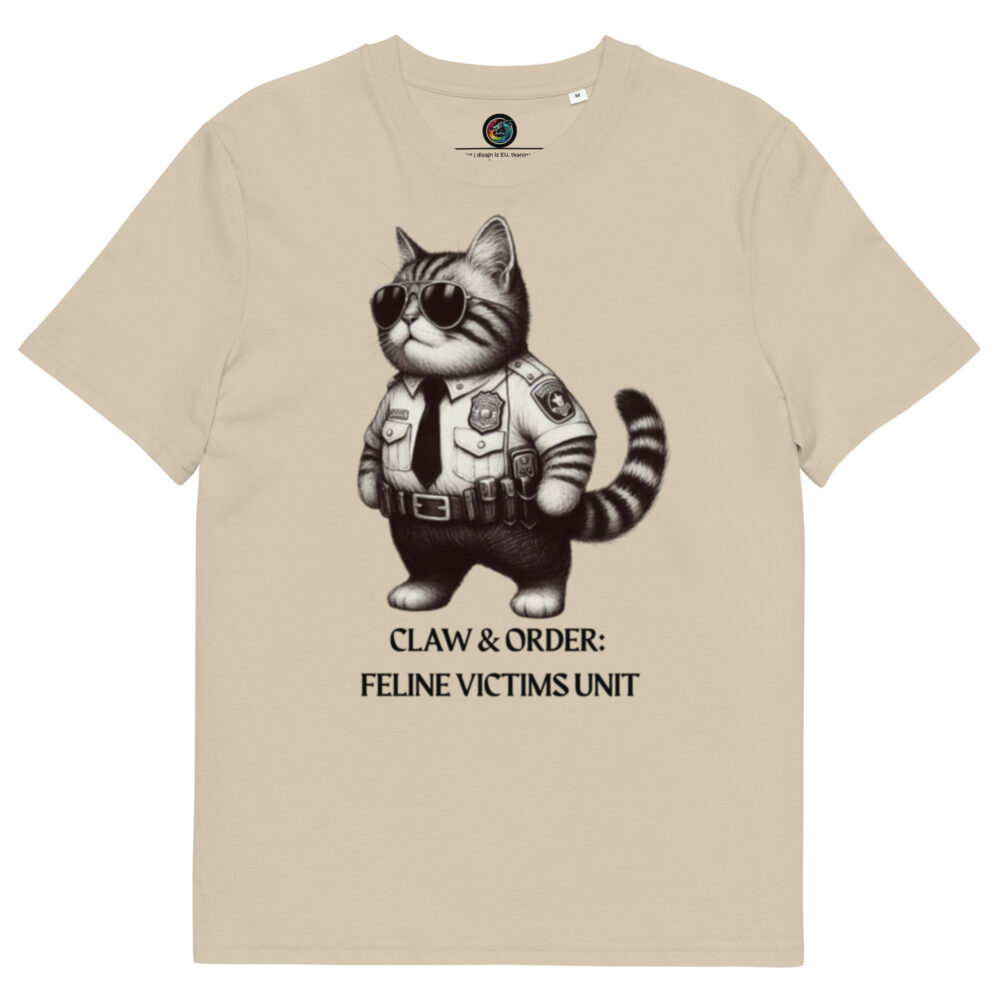 Kratka majica  "Claw & order: Feline victims unit" - organski pamuk - Slika 12