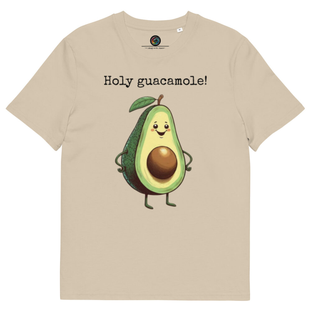 Kratka majica s natpisom "Holy guacamole" - organski pamuk - Slika 12