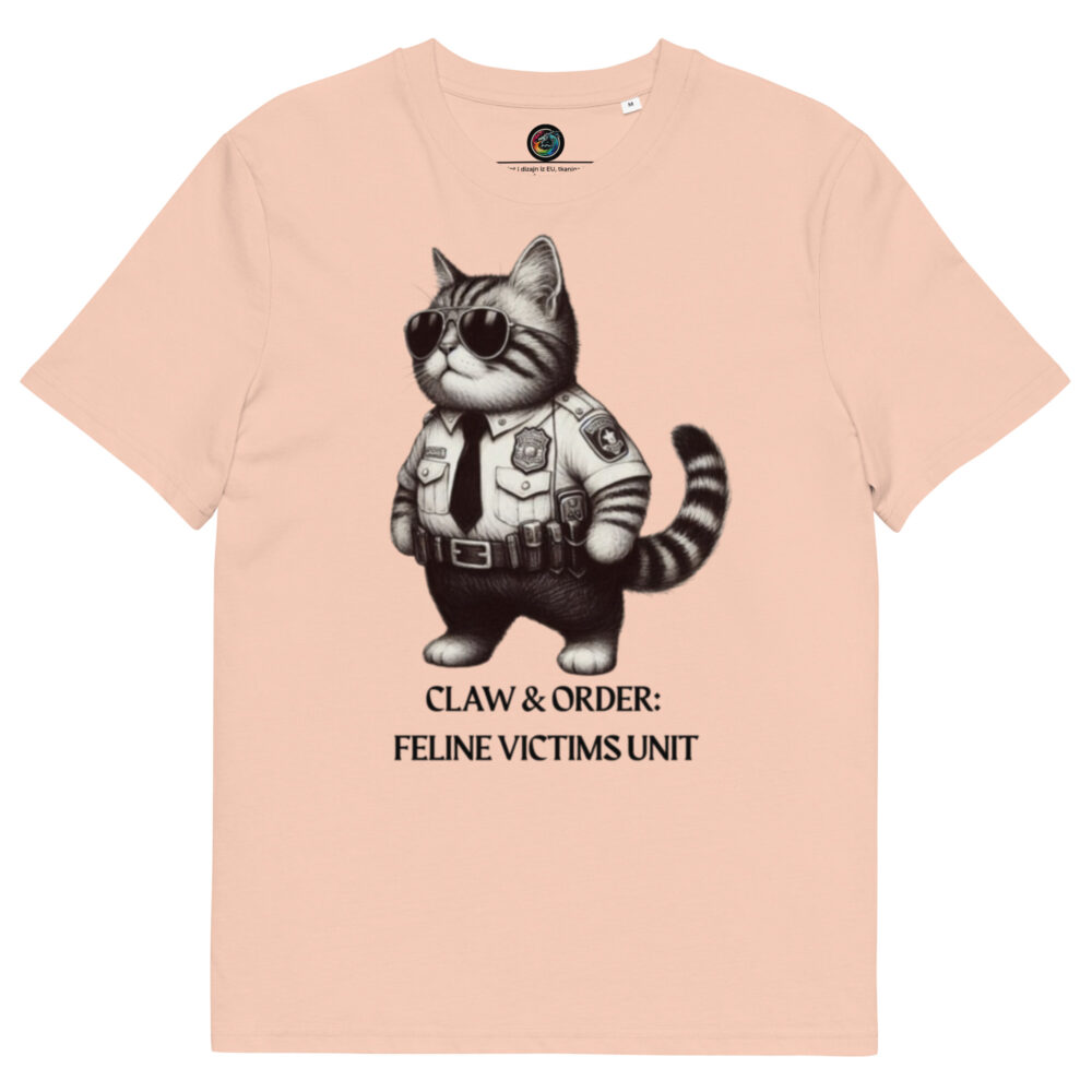 Kratka majica  "Claw & order: Feline victims unit" - organski pamuk - Slika 13