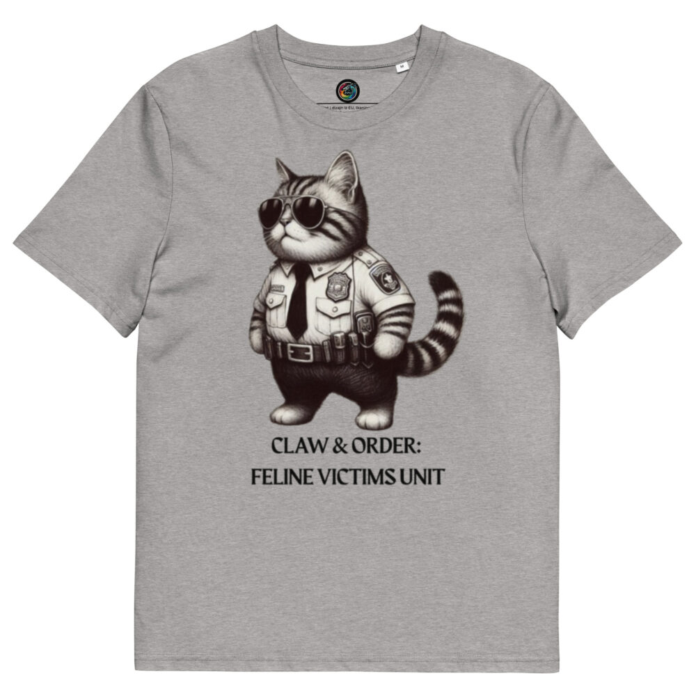 Kratka majica  "Claw & order: Feline victims unit" - organski pamuk - Slika 11