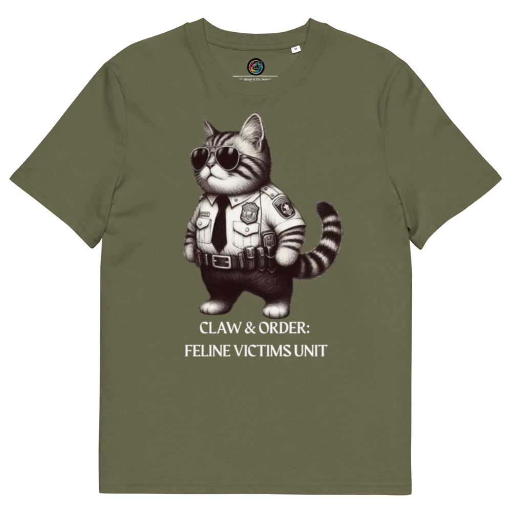 Kratka majica  "Claw & order: Feline victims unit" - organski pamuk - Slika 7
