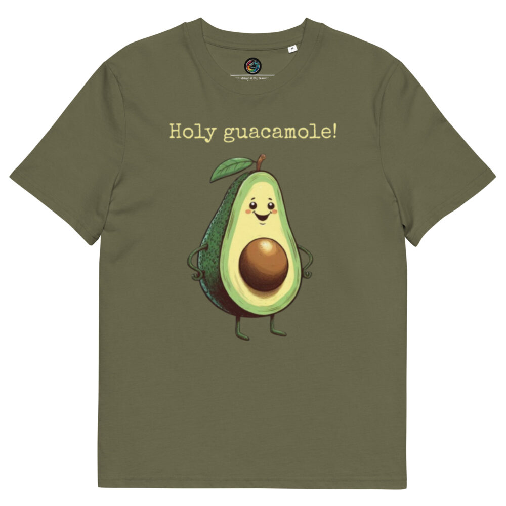 Kratka majica s natpisom "Holy guacamole" - organski pamuk - Slika 7