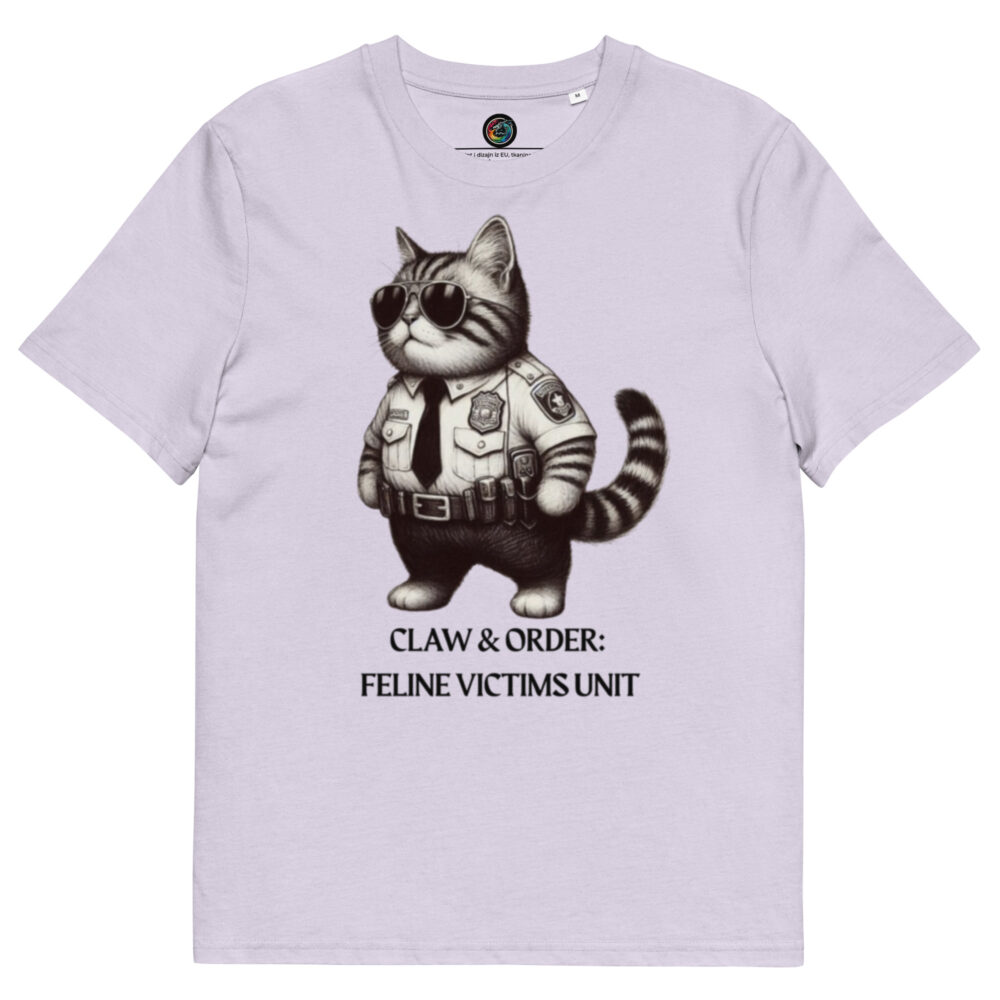 Kratka majica  "Claw & order: Feline victims unit" - organski pamuk - Slika 15