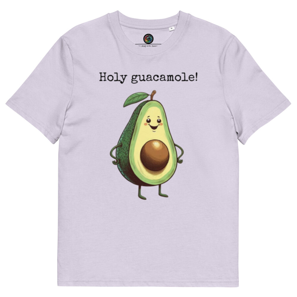 Kratka majica s natpisom "Holy guacamole" - organski pamuk - Slika 15