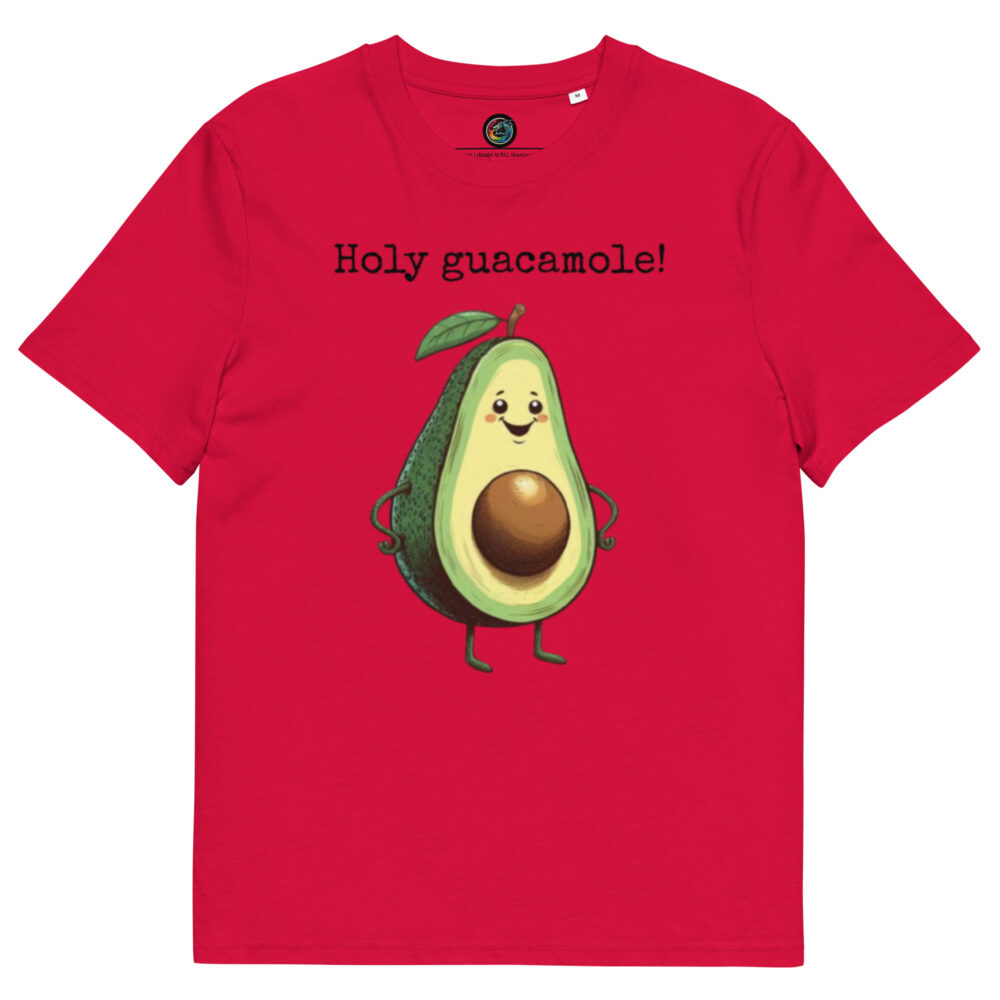 Kratka majica s natpisom "Holy guacamole" - organski pamuk - Slika 9