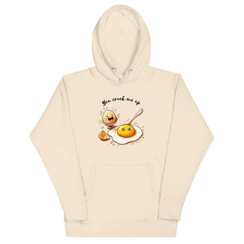 Hoodie s natpisom "You crack me up" - Slika 14