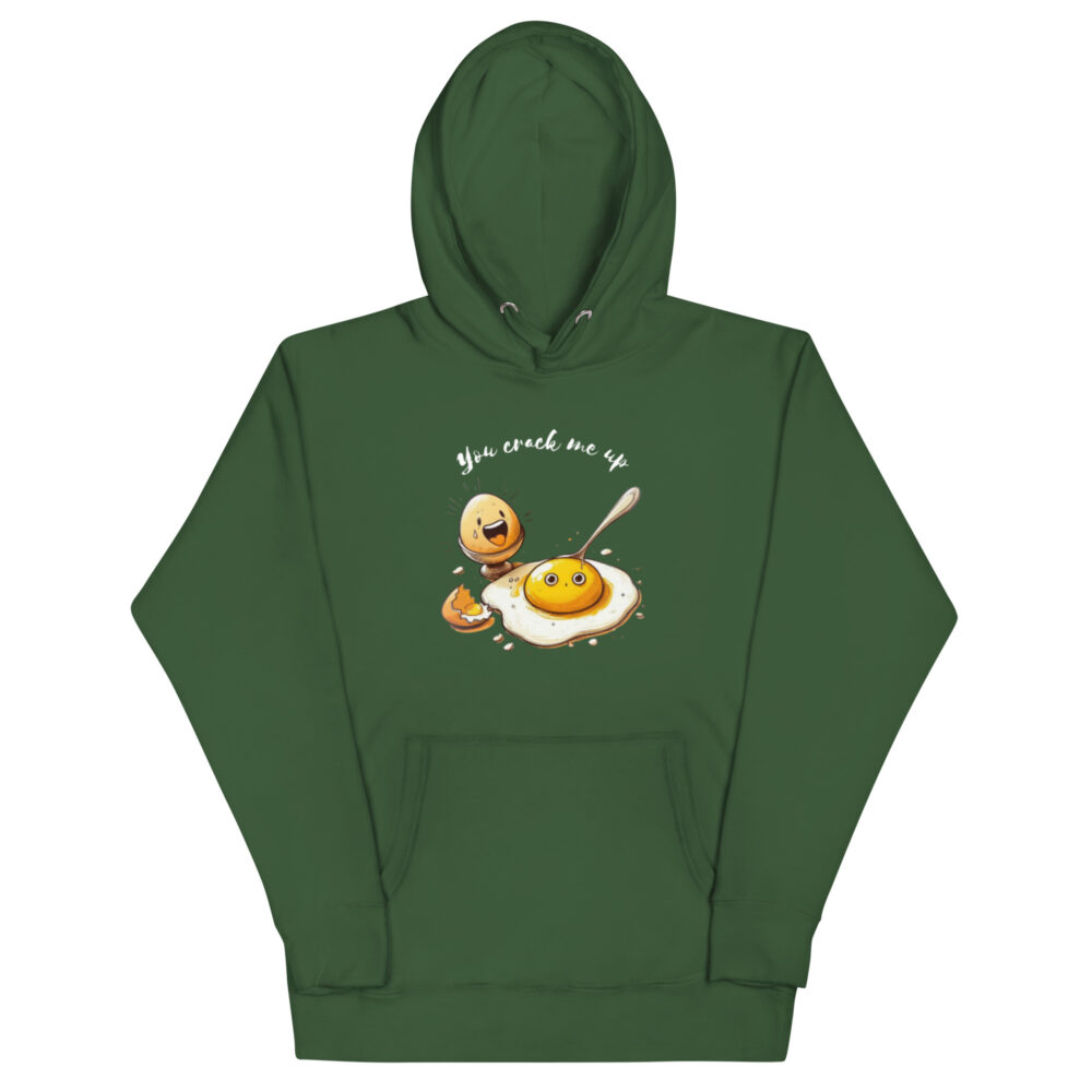 Hoodie s natpisom "You crack me up" - Slika 8