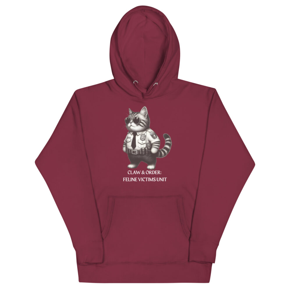 Hoodie "Claw & order: Feline victims unit" - Slika 3