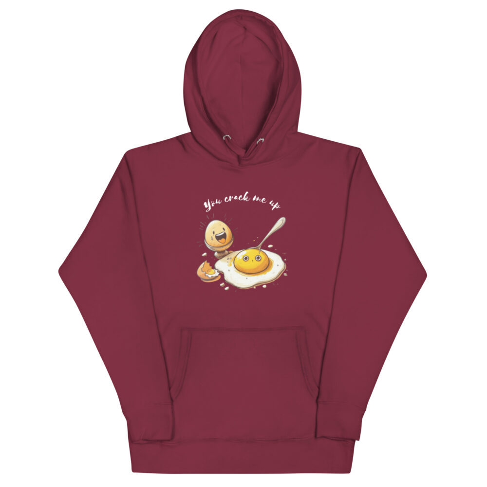 Hoodie s natpisom "You crack me up" - Slika 3
