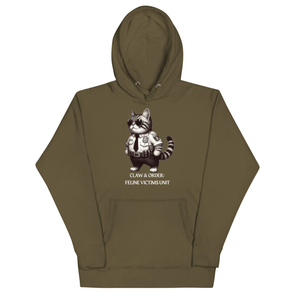 Hoodie "Claw & order: Feline victims unit" - Slika 9