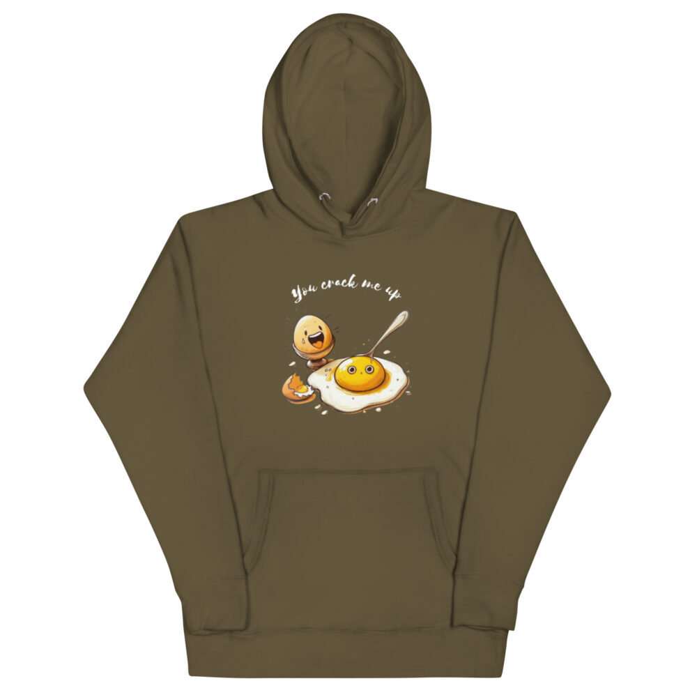 Hoodie s natpisom "You crack me up" - Slika 9