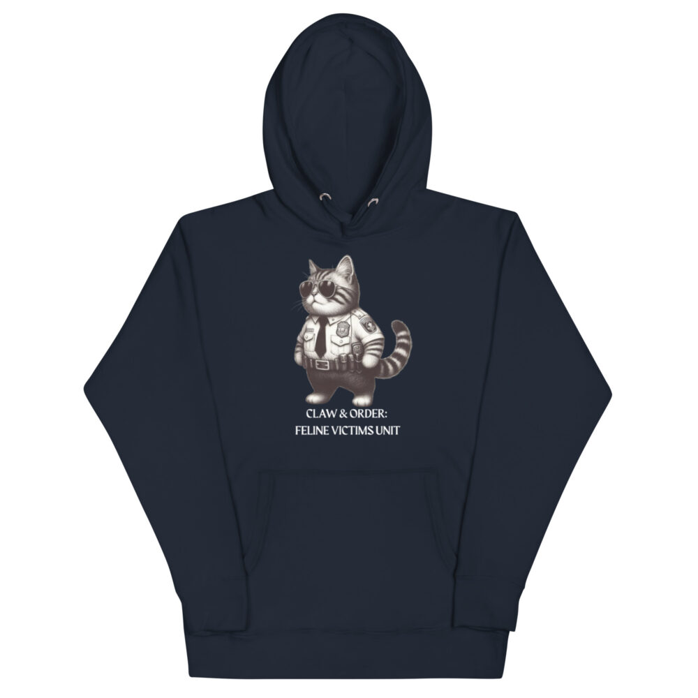 Hoodie "Claw & order: Feline victims unit" - Slika 2