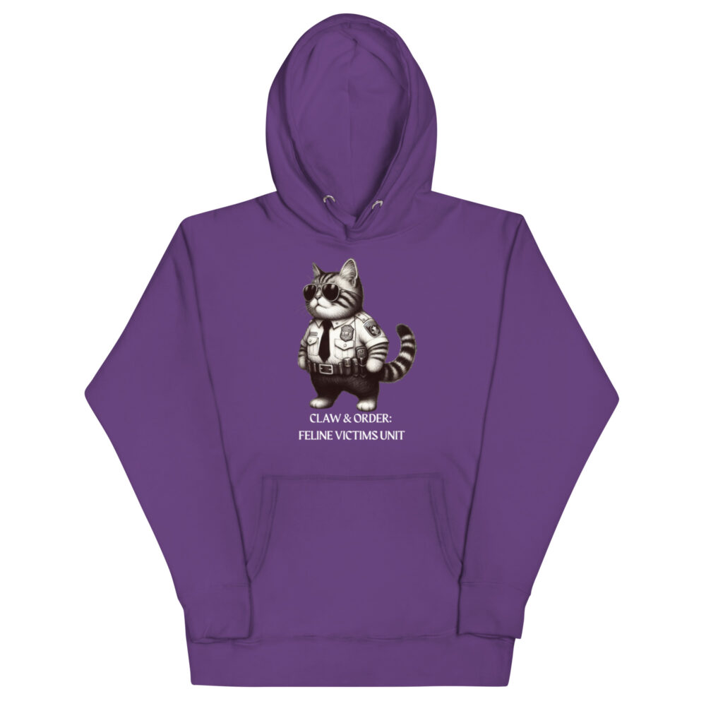 Hoodie "Claw & order: Feline victims unit" - Slika 7