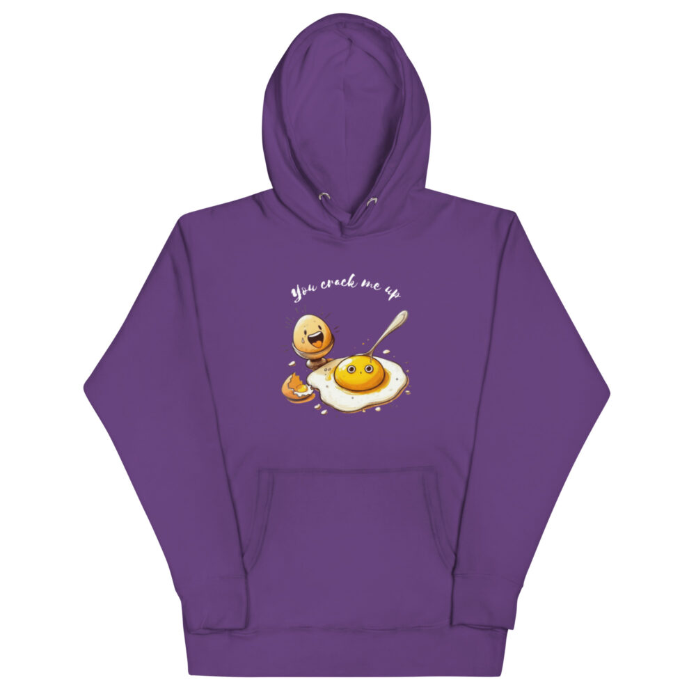 Hoodie s natpisom "You crack me up" - Slika 7
