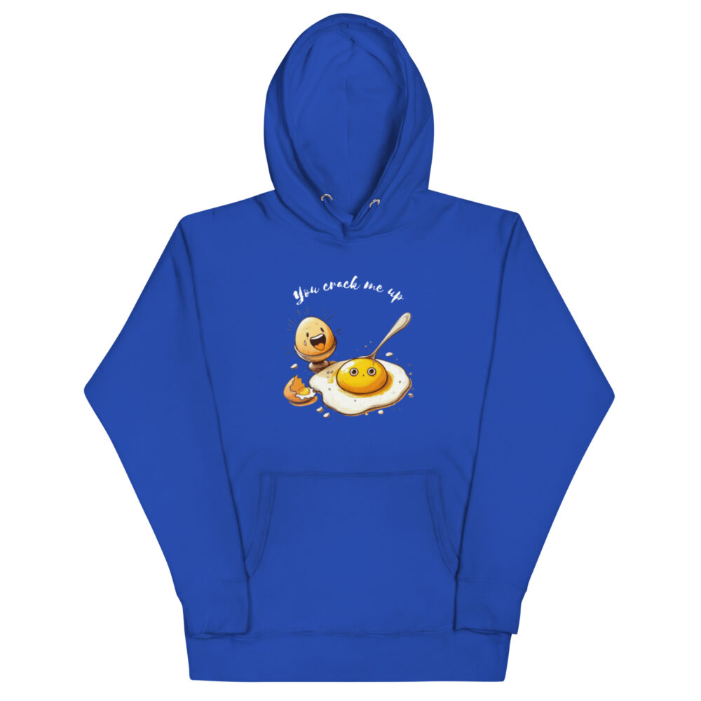 Hoodie s natpisom "You crack me up" - Slika 6
