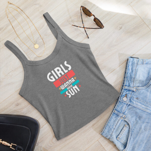 Ženska majica bez rukava "Girls just wanna have sun"