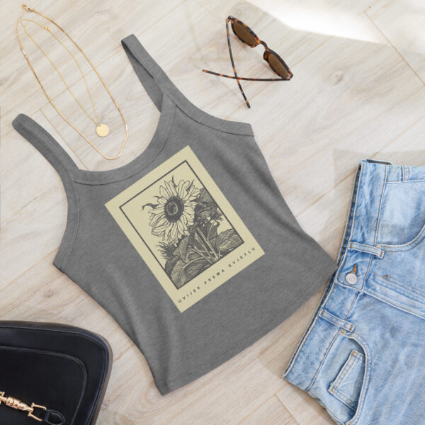 Ženska majica bez rukava "Uvijek prema svjetlu"