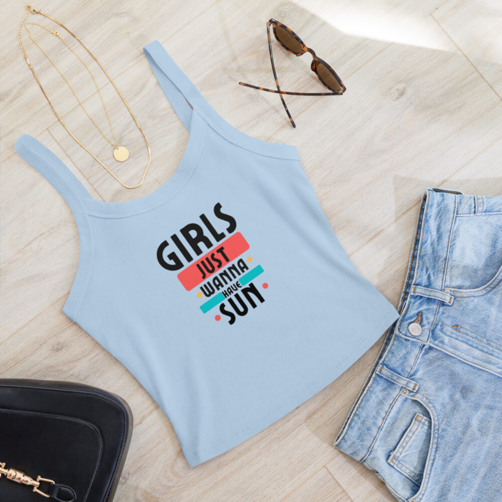 Ženska majica bez rukava "Girls just wanna have sun" - Slika 3