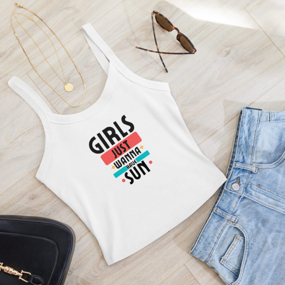 Ženska majica bez rukava "Girls just wanna have sun" - Slika 5