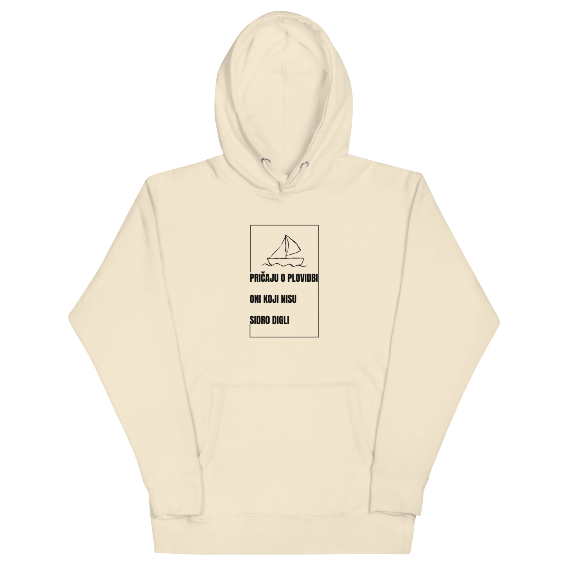 Hoodie s natpisom "Pričaju o plovidbi oni koji nisu sidro digli" - Slika 13