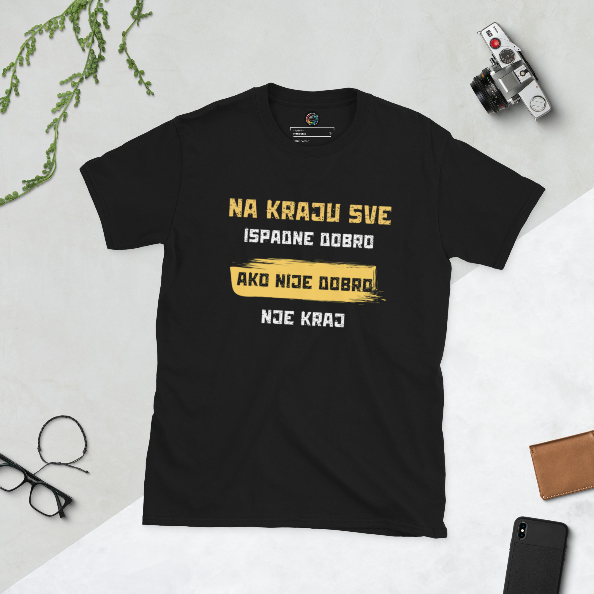 Kratka majica "Na kraju sve ispadne dobro, ako nije dobro nije kraj"