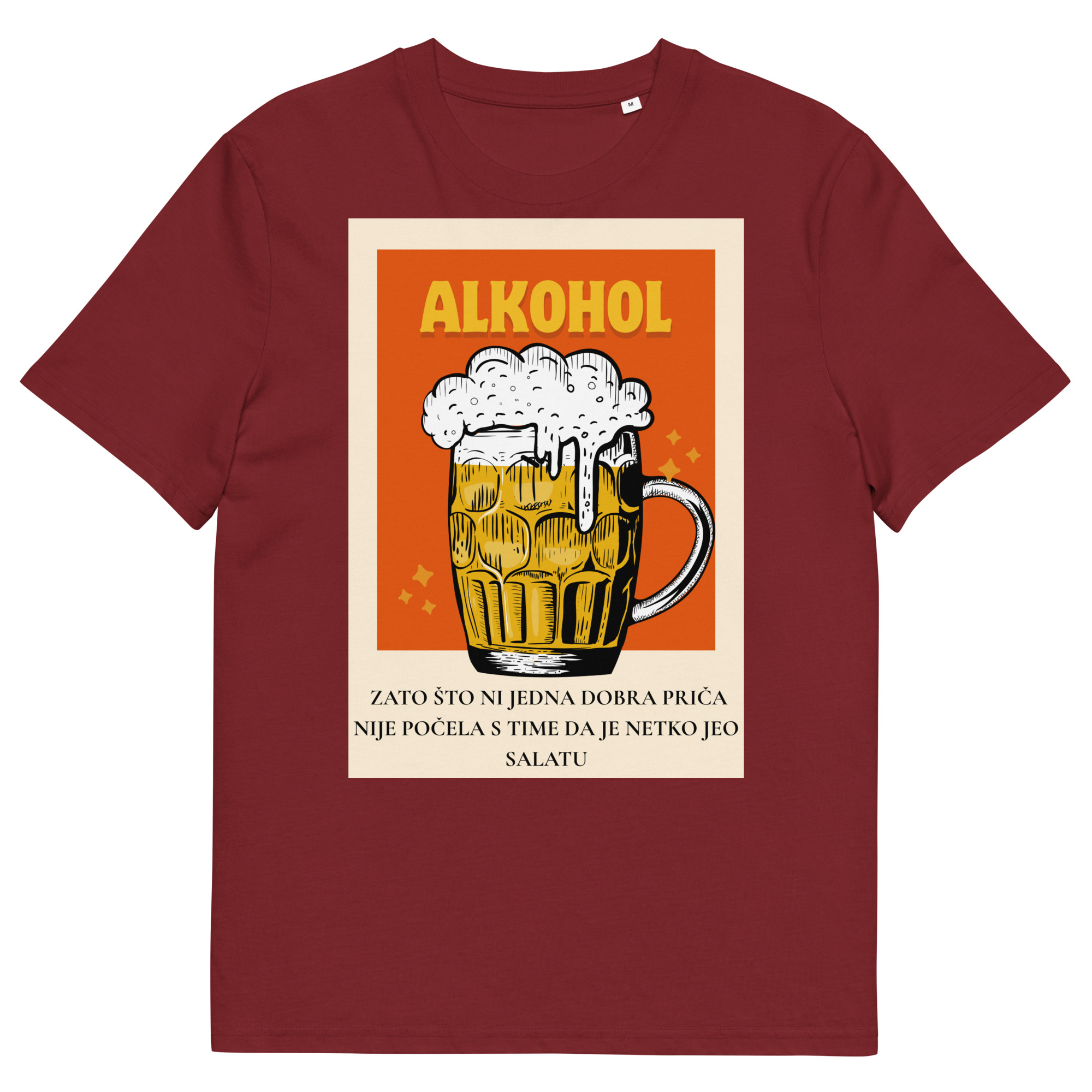 Kratka majica "Alkohol" - organski pamuk - Slika 4