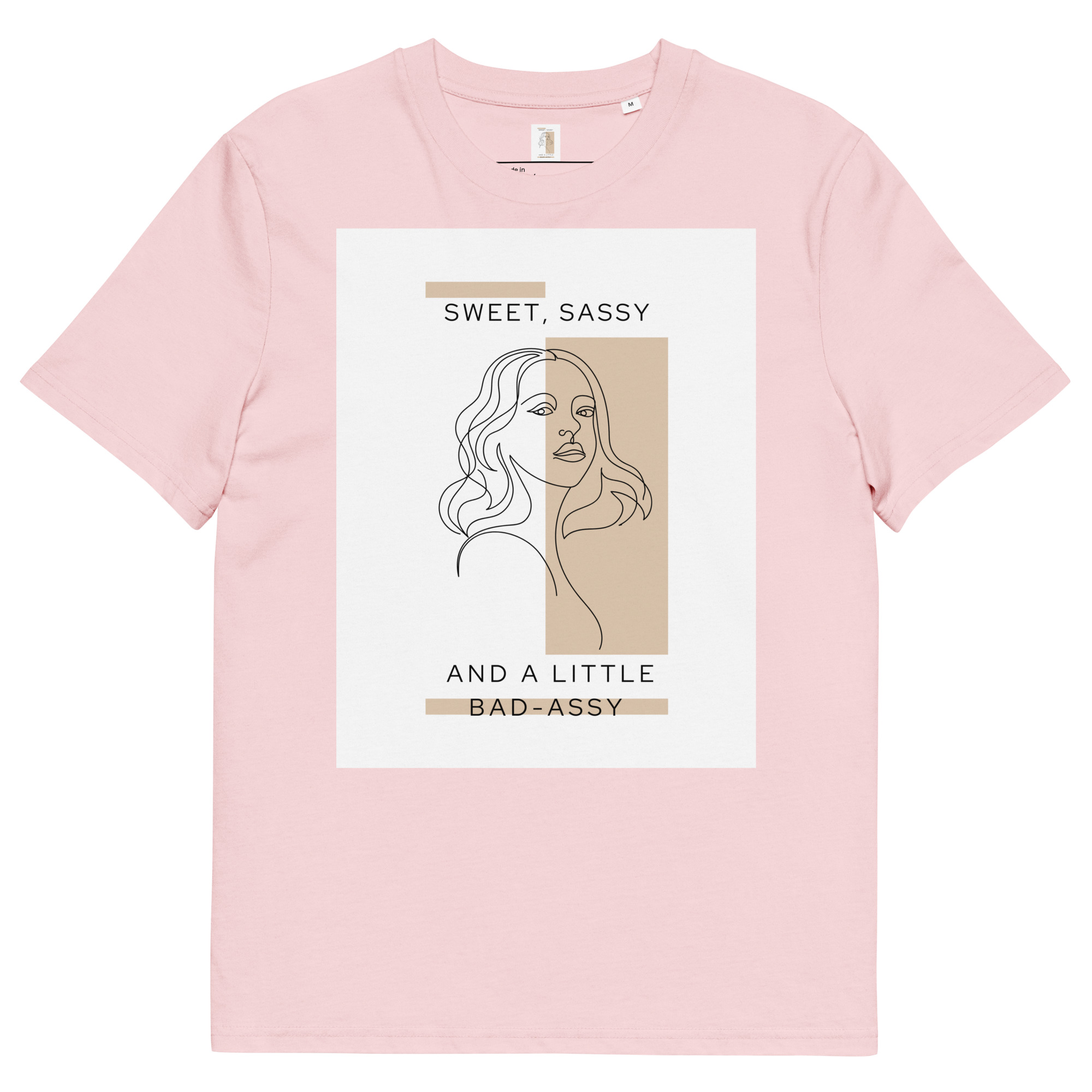 Kratka majica s natpisom "Sassy - organski pamuk" - Slika 13