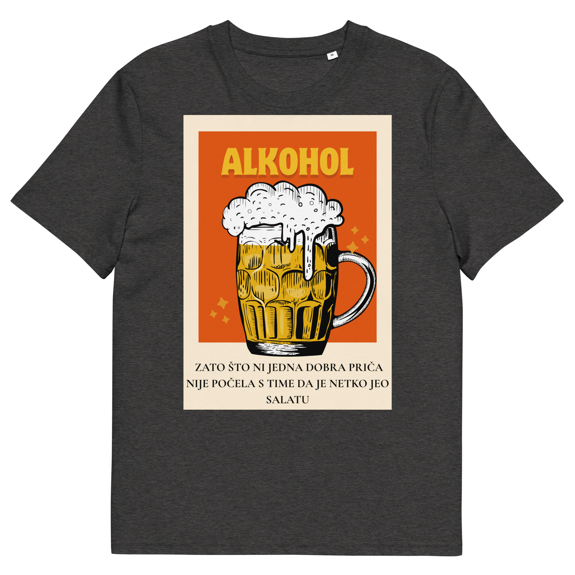 Kratka majica "Alkohol" - organski pamuk - Slika 3