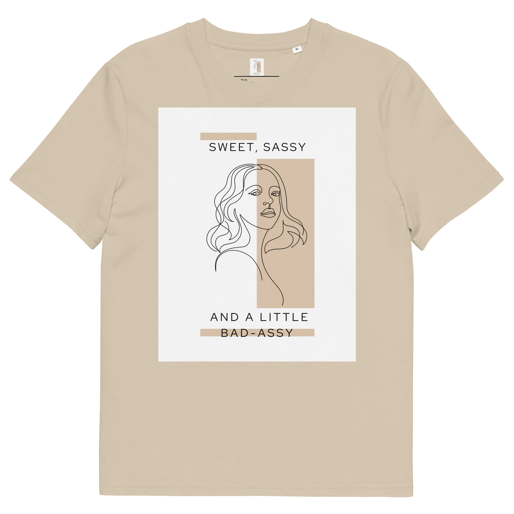 Kratka majica s natpisom "Sassy - organski pamuk" - Slika 11