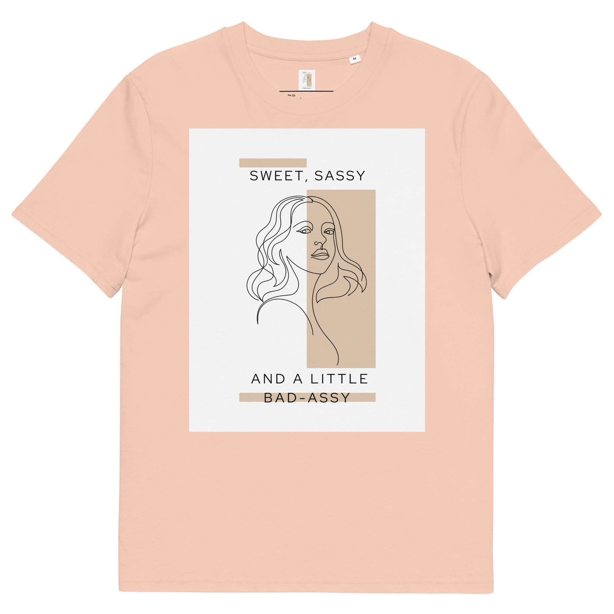 Kratka majica s natpisom "Sassy - organski pamuk" - Slika 12