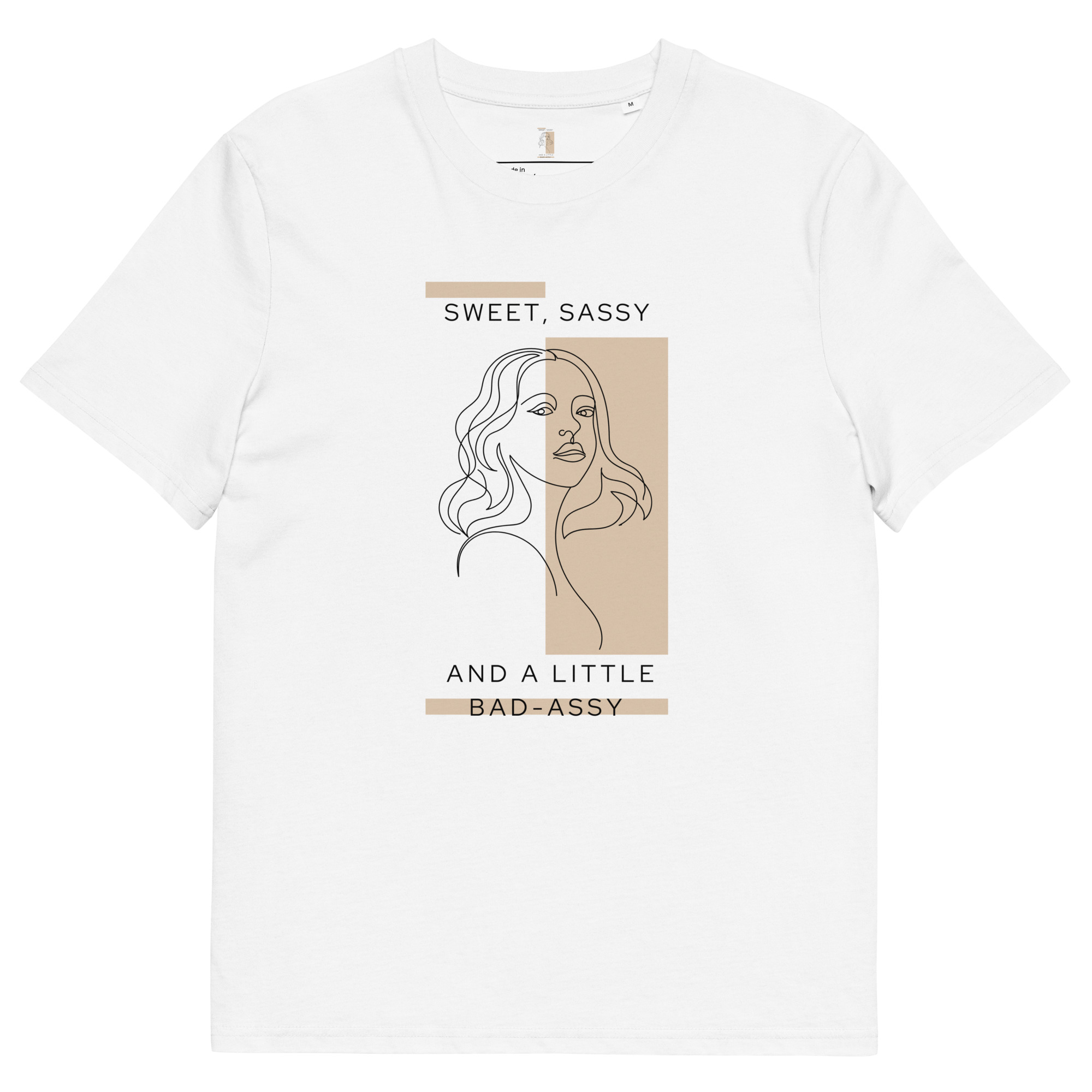 Kratka majica s natpisom "Sassy - organski pamuk" - Slika 15